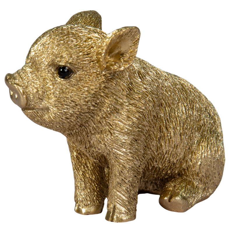 お座り金色豚(ミニ)