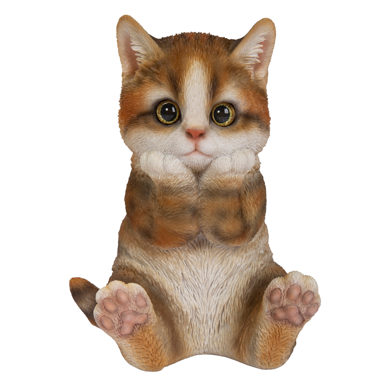頬杖をつくキジトラ白猫