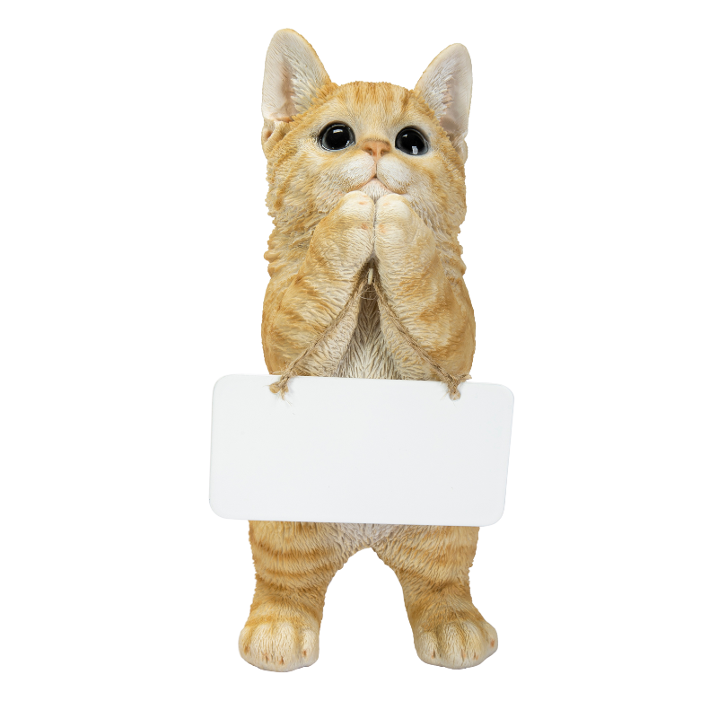 おねだり茶トラ猫 ボード付き