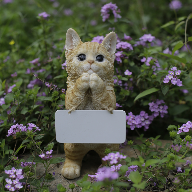 おねだり茶トラ猫 ボード付き