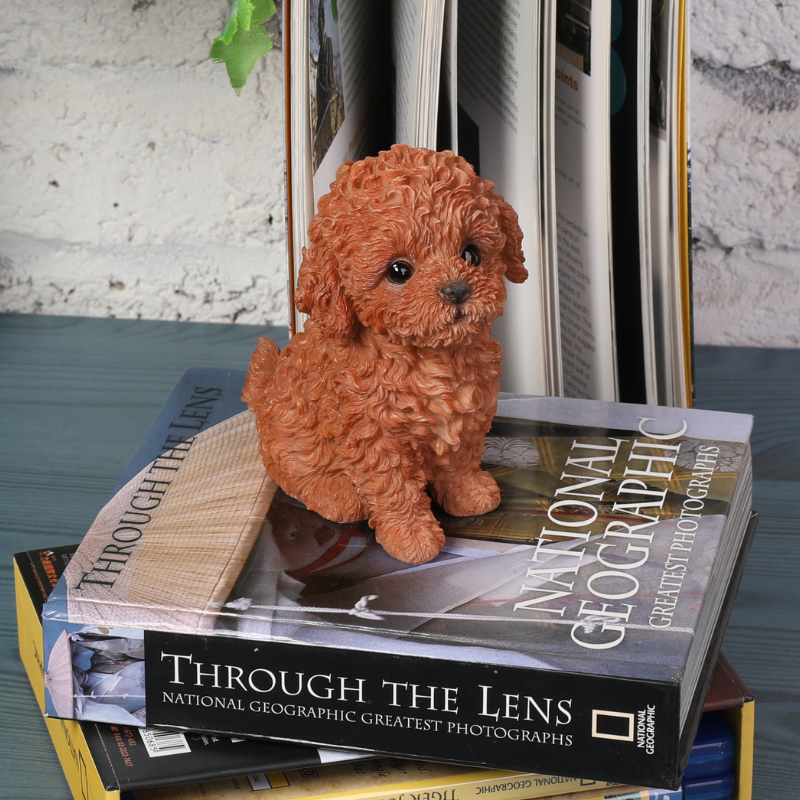 プードルの置物 楽天市場】トイプードル 置物（カラーホワイト）の通販