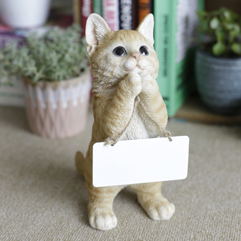 おねだり茶トラ猫 ボード付き