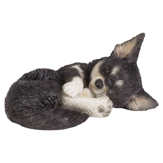 お眠りチワワ 黒（ミニ）