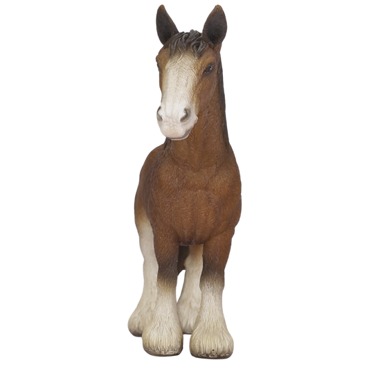 立つブラウン馬
