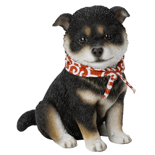 お座り豆黒柴犬（小）