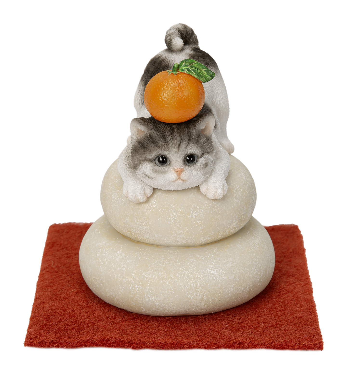 鏡餅飾り サバトラ猫