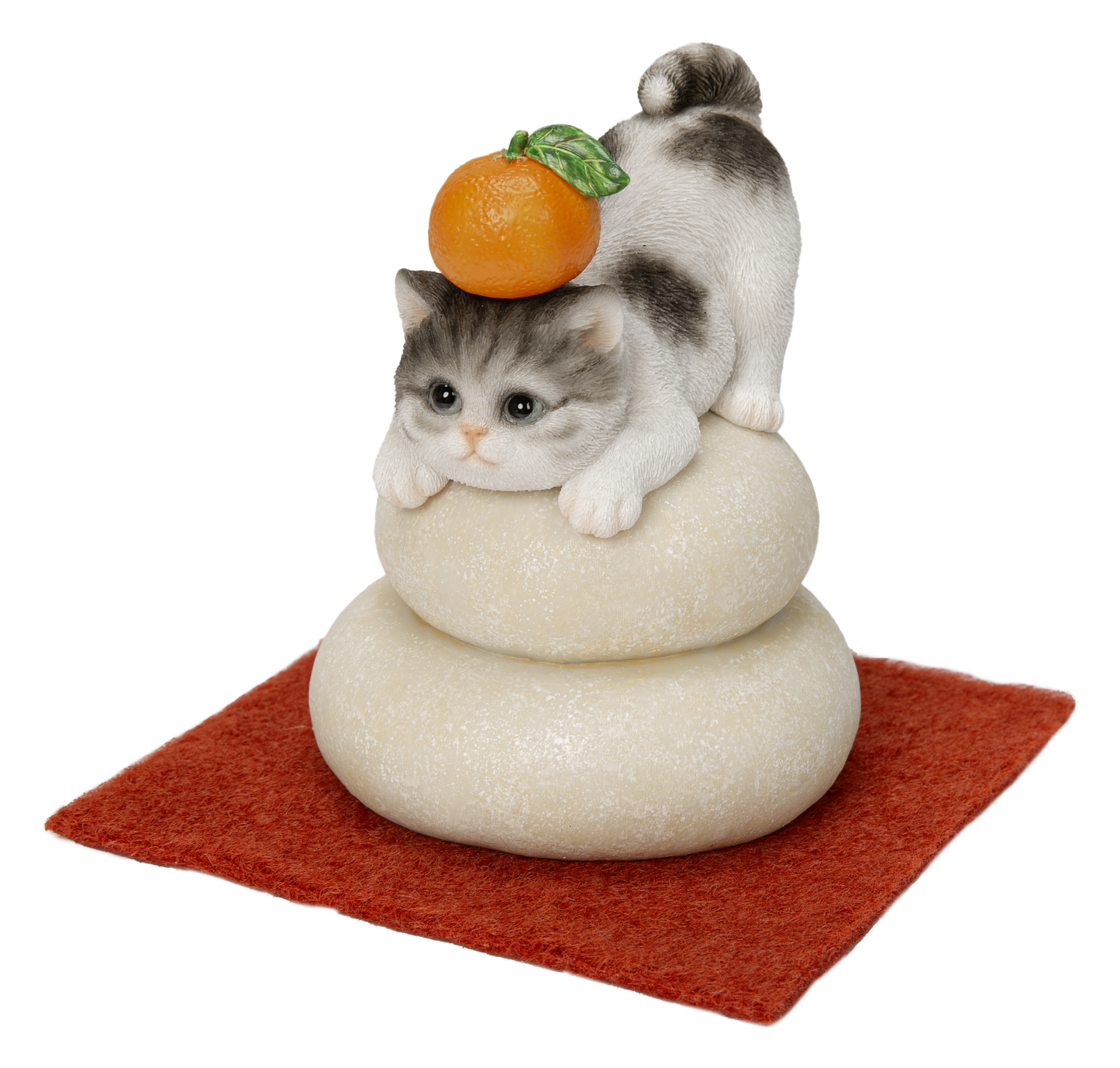 鏡餅飾り サバトラ猫