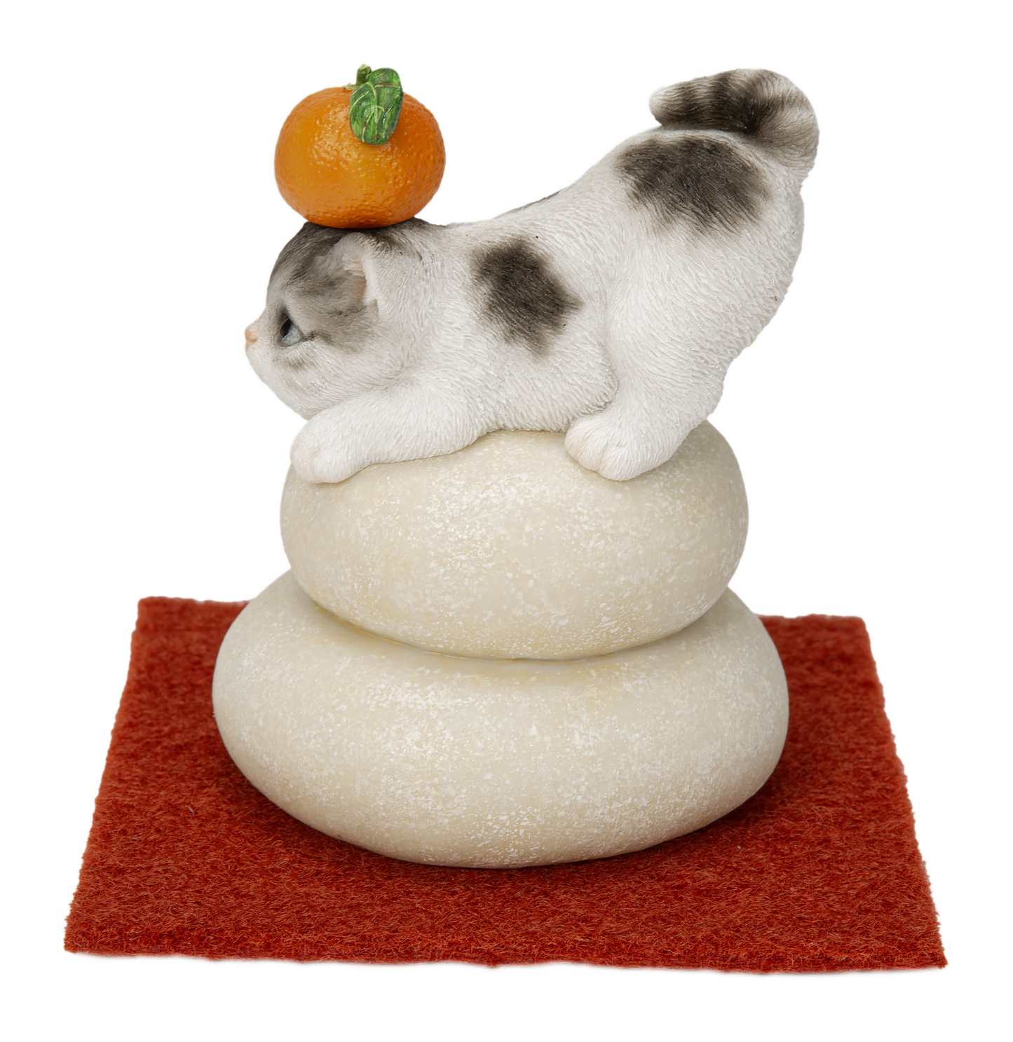 鏡餅飾り サバトラ猫