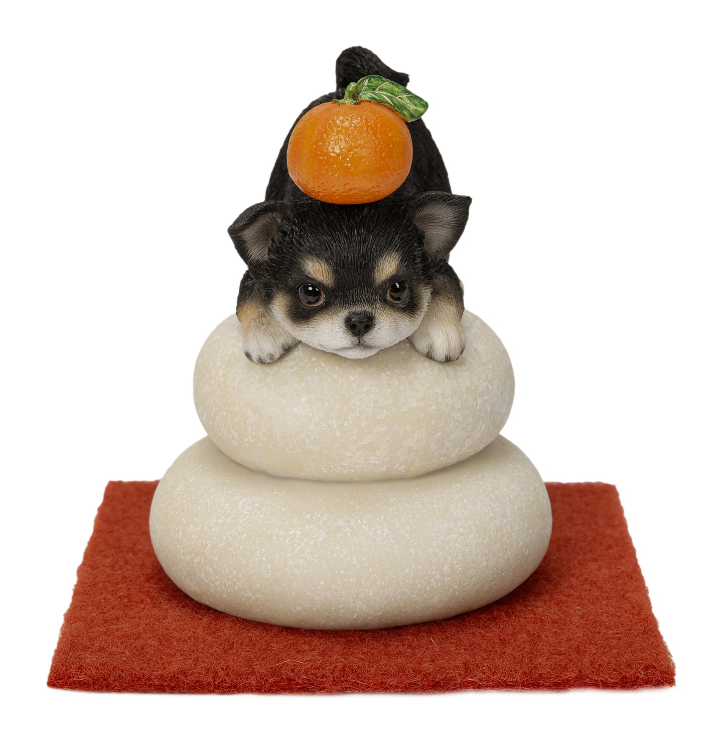 鏡餅飾り チワワ ブラック