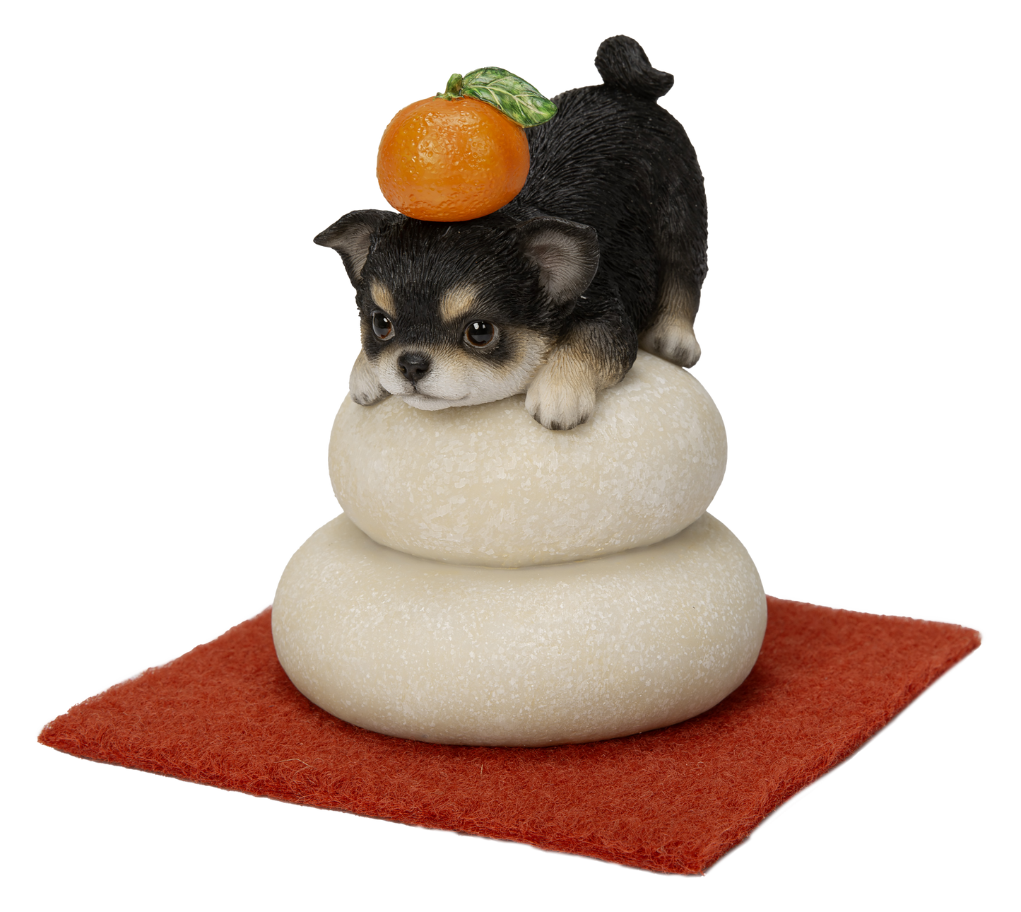 鏡餅飾り チワワ ブラック