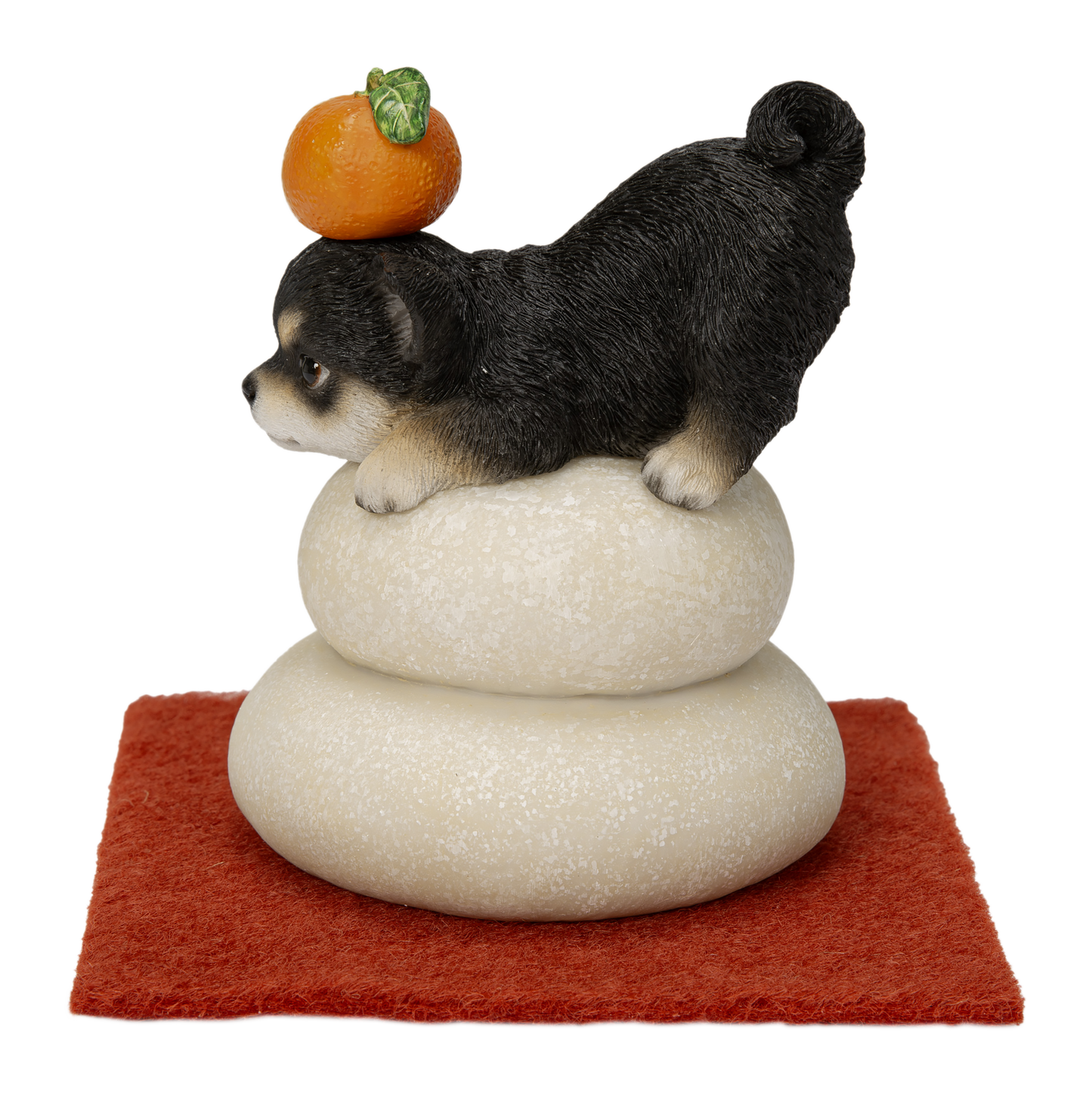 鏡餅飾り チワワ ブラック