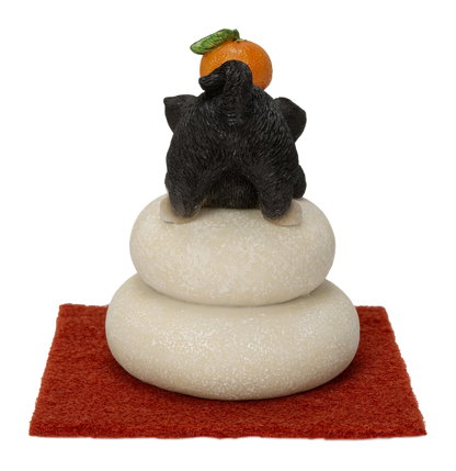 鏡餅飾り チワワ ブラック
