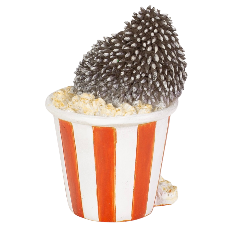 ポップコーンにうもれるハリネズミ（ミニ）