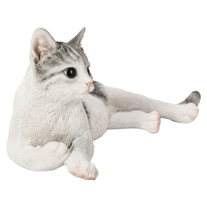 ◇sei◇ 羊毛フェルト サバ白の子猫達♪ ① 横座りの子猫（横座り