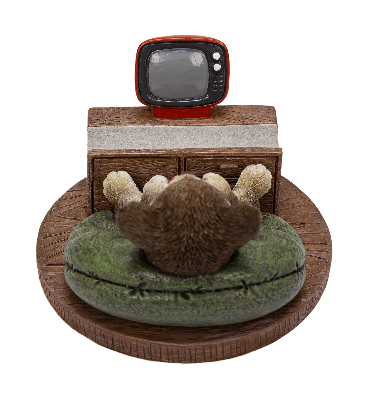 テレビを見るチワワ ブラウン スマホスタンド