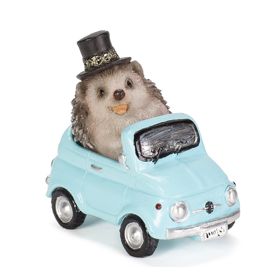 ドライブ中のハリネズミ（ミニ）