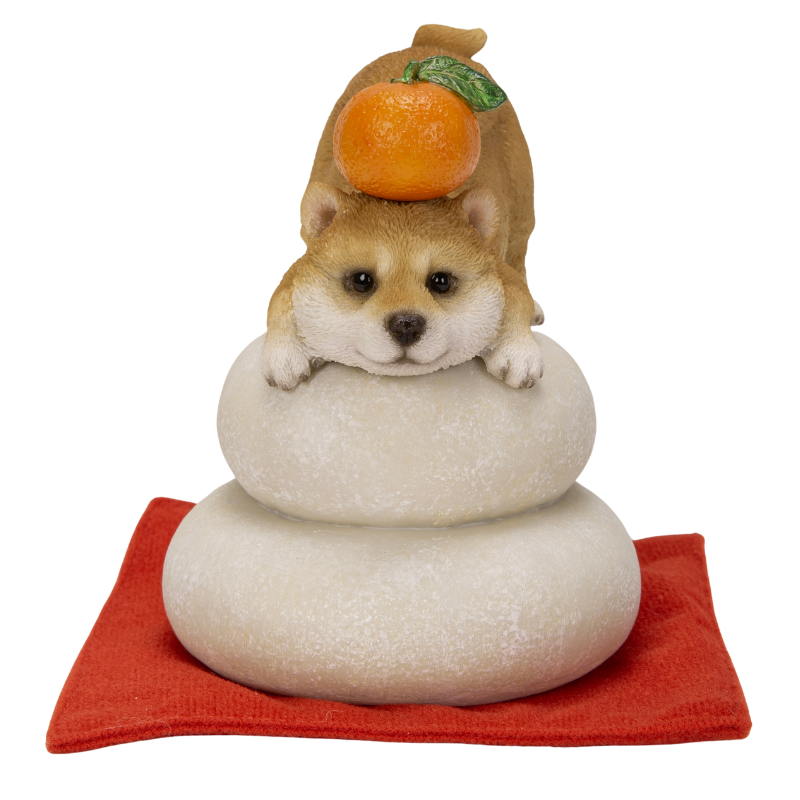 鏡餅飾り 柴犬