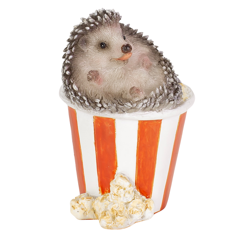 ポップコーンにうもれるハリネズミ（ミニ）