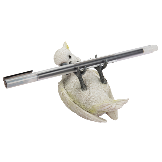 白オウム ペンホルダー