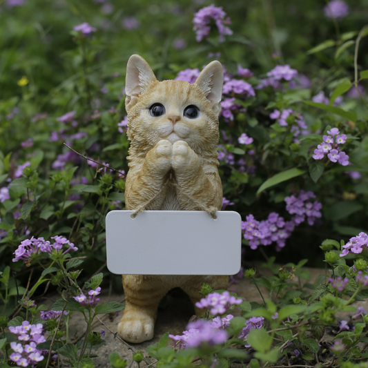 おねだり茶トラ猫 ボード付き