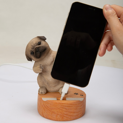 Dancingパグのスマホスタンド