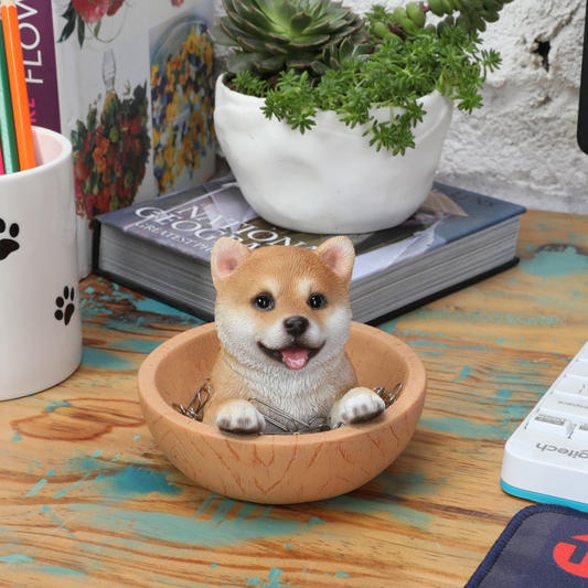 柴犬マグネットクリップ入れ